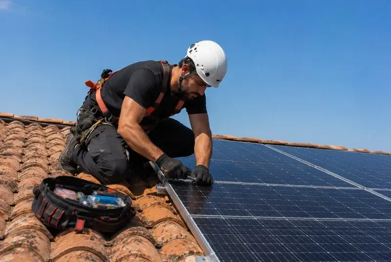 Maintenance et monitoring de panneaux solaires à Hoymille
