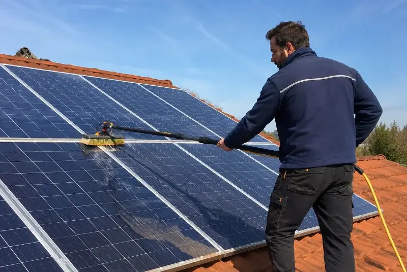 Nettoyage et entretien de panneaux solaires à Hoymille