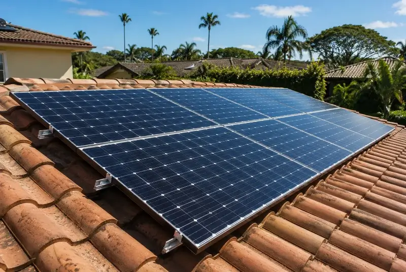 Installation de panneaux solaires à Hoymille